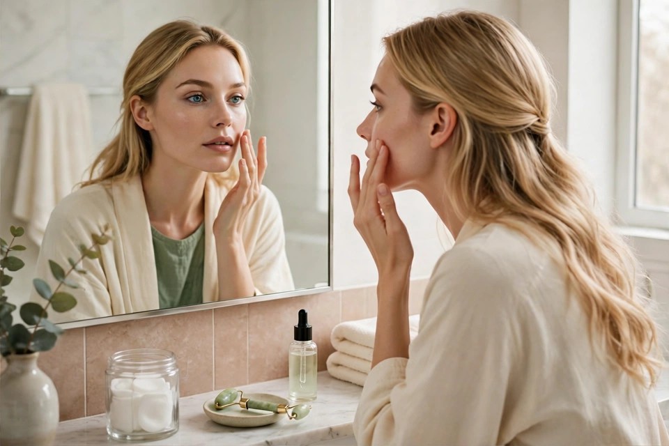 Sarah's morning skincare moment